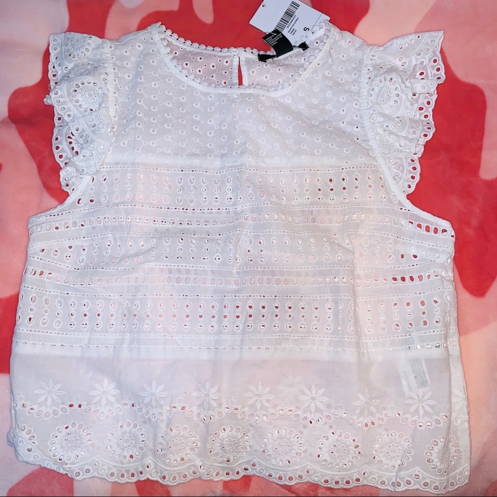 SOLD White Eyelet Blouse